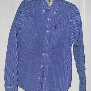 Abercrombie & Fitch Blue Gingham Button Down Shirt